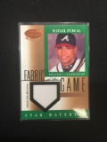 2001 Leaf Certified Materials Rafael Furcal Braves Game Used Jersey Card