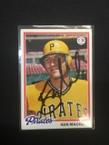1978 Topps #483 Ken Macha Pirates Signed Autograph Card