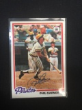 1978 Topps #53 Phil Garner Pirates Signed Autograph Card