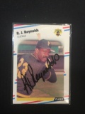1988 Fleer R.J. Reynolds Pirates Signed Autograph Card