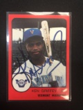RARE 1988 Vermont Mariners Ken Griffey Jr. Minor League Rookie Card Signed Autographed