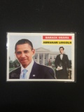 2008 Topps Heritage Barack Obama & Abraham Lincoln Card