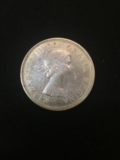1964 Canada $1 Silver Dollar - 80% Silver Canadian Coin