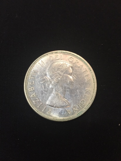 1964 Canada $1 Silver Dollar - 80% Silver Canadian Coin