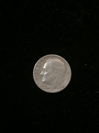 1964-D United States Roosevelt Dime - 90% Silver Coin