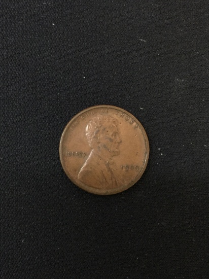 1909 VDB United States Lincoln Wheat Penny Cent Coin
