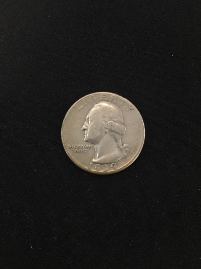 1939-D United States Washington Quarter - 90% Silver Coin