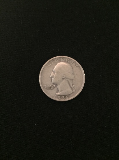 1935-S United States Washington Quarter - 90% Silver Coin