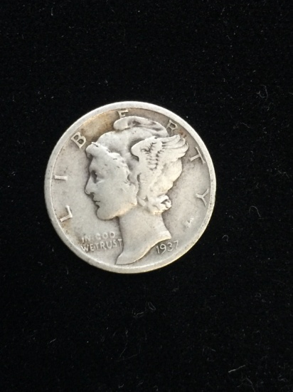 1937-D United States Mercury Dime - 90% Silver Coin