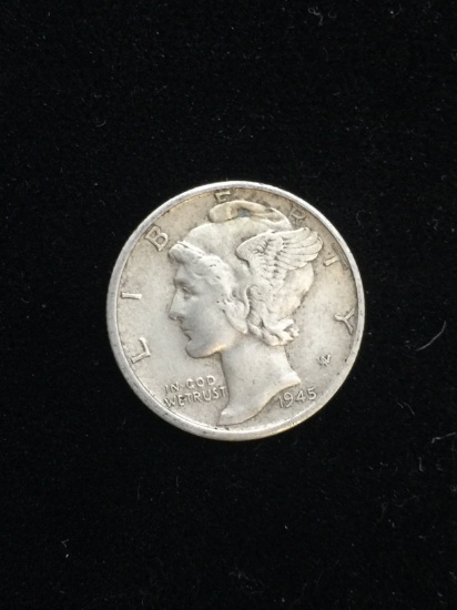 1945-S United States Mercury Dime - 90% Silver Coin