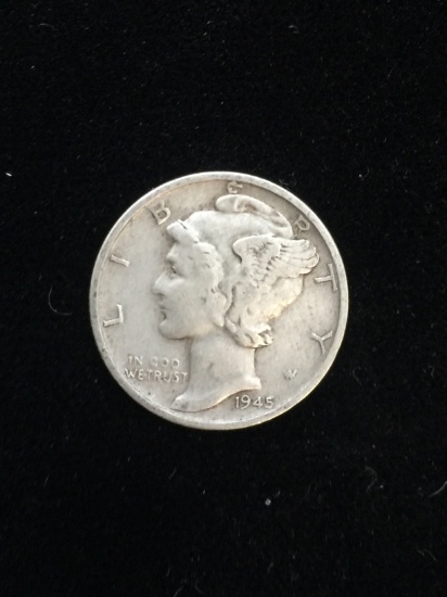 1945-S United States Mercury Dime - 90% Silver Coin