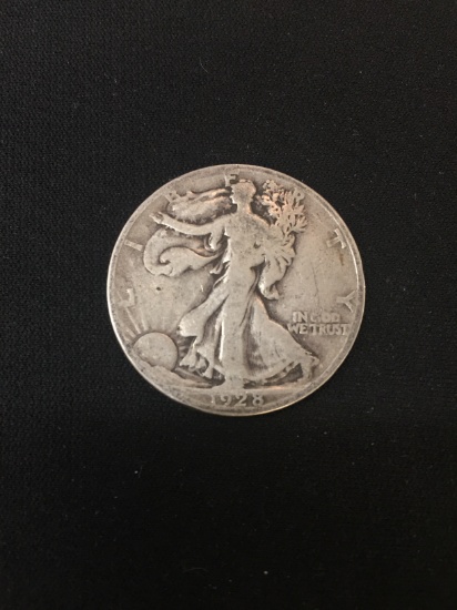 1928-S United States Walking Liberty Silver Half Dollar - 90% Silver Coin