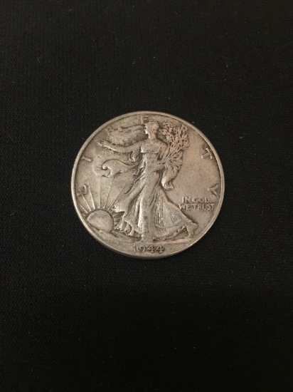 1944-United States Walking Liberty Half Dollar - 90% Silver Coin