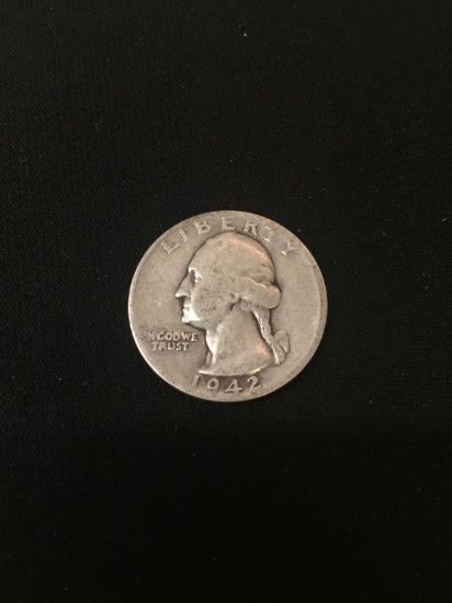 1942-United States Washington Quarter - 90% Silver Coin