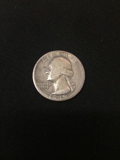 1939-United States Washington Quarter - 90% Silver Coin