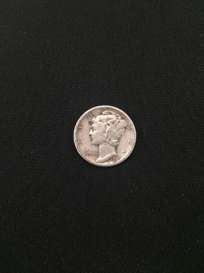 1939-United States Mercury Dime - 90% Silver Coin