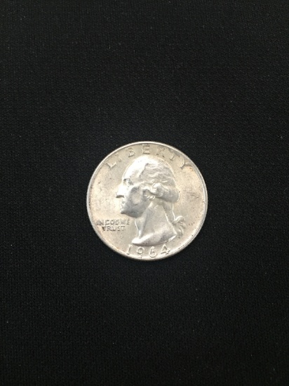 1964-United States Washington Quarter - 90% Silver Coin