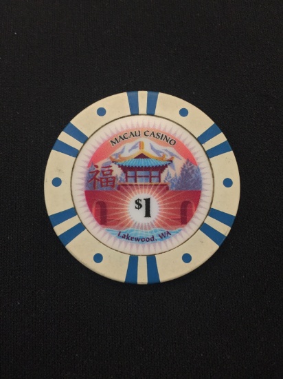 Macau Casino Lakewood-WA $1 Casino Chip