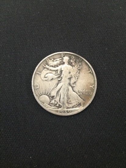 1939-D United States Walking Liberty Half Dollar - 90% Silver Coin