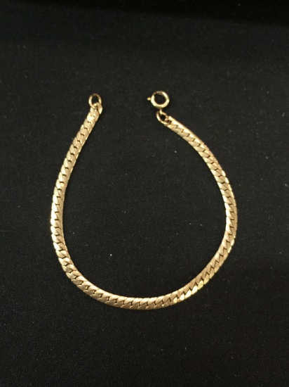 12kt Gold Filled 8" Serpentine Link Bracelet