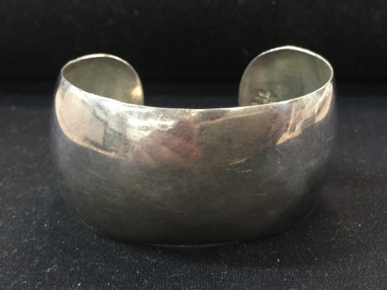 Old Pawn Sterling Silver Cuff Bracelet - 31 Grams