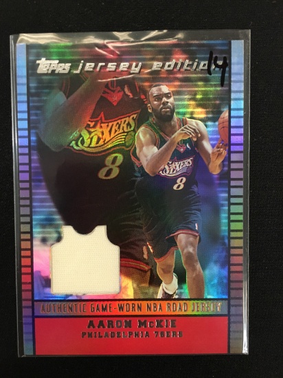 2003-04 Topps Jersey Edition Aaron McKie Sixers Jersey Card