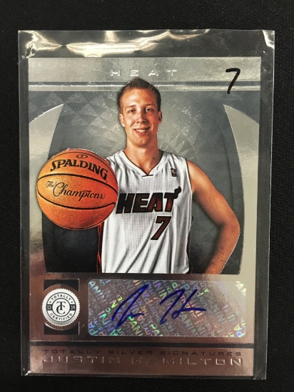 2013-14 Totally Certified Justin Hamilton Heat Rookie Autograph Card