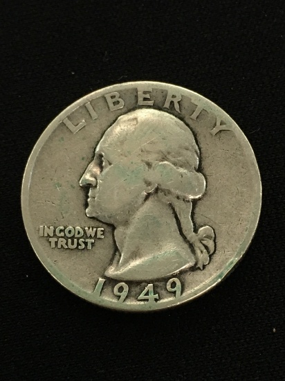 1949-D United States Washington Quarter - 90% Silver Coin