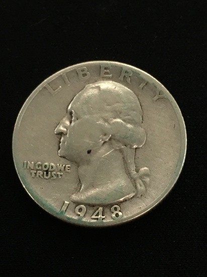 1948-S United States Washington Quarter - 90% Silver Coin