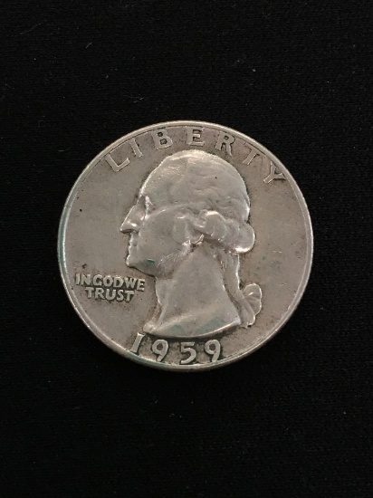 1959-D United States Washington Quarter - 90% Silver Coin