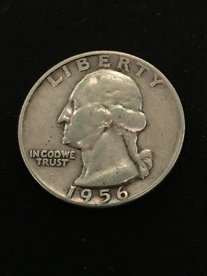 1956-D United States Washington Quarter - 90% Silver Coin