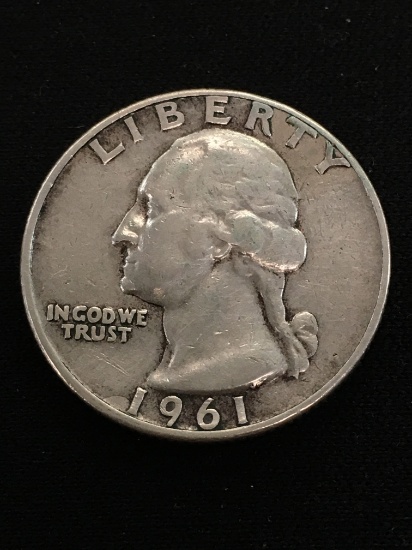 1961-D United States Washington Quarter - 90% Silver Coin