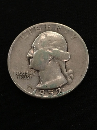 1952 United States Washington Quarter - 90% Silver Coin