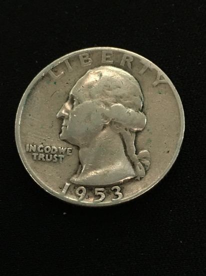 1953-D United States Washington Quarter - 90% Silver Coin