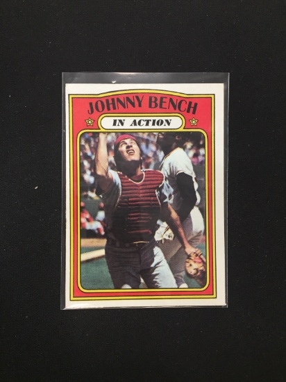 1972 Topps #434 Johnny Bench In Action