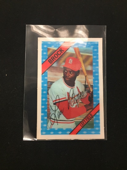 1972 Xograph 3-D Superstars Lou Brock Cardinals