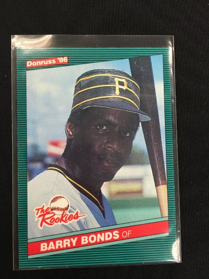 1986 Donruss The Rookies Barry Bonds Pirates Giants Rookie Card