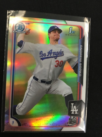 2015 Bowman Chrome Refractor Andrew Sopko Dodgers Rookie Card