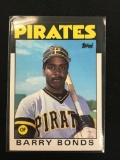 1986 Topps Traded Barry Bonds Pirates Giants Rookie Card