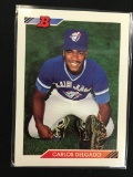 1992 Bowman Carlos Delgado Blue Jays Rookie Card