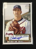 2006 Topps '52 Style Anthony Lerew Braves Rookie Autograph Card
