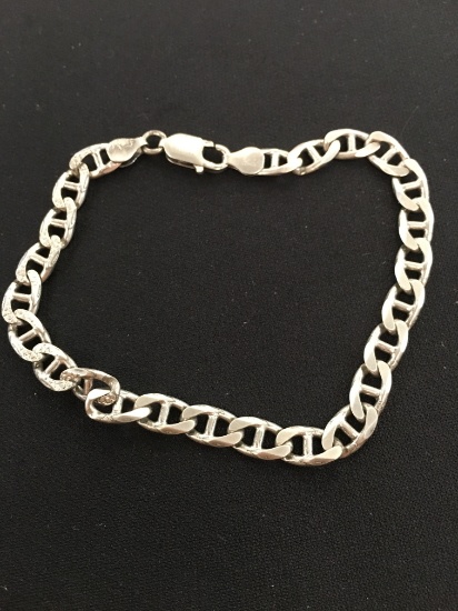 Sterling Silver Cable Link 10" Bracelet