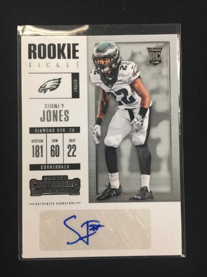 2017 Panini Contenders Sidney Jones Eagles Rookie Autograph Card