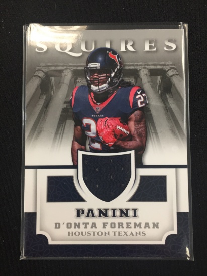 2017 Panini Squires D'Onta Foreman Texans Rookie Jersey Card