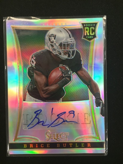 2013 Panini Select Brice Butler Raiders Rookie Autograph Card /199