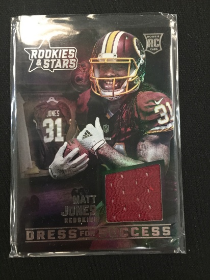 2015 Rookies & Stars Dress For Success Matt Jones Redskins Rookie Jersey Card