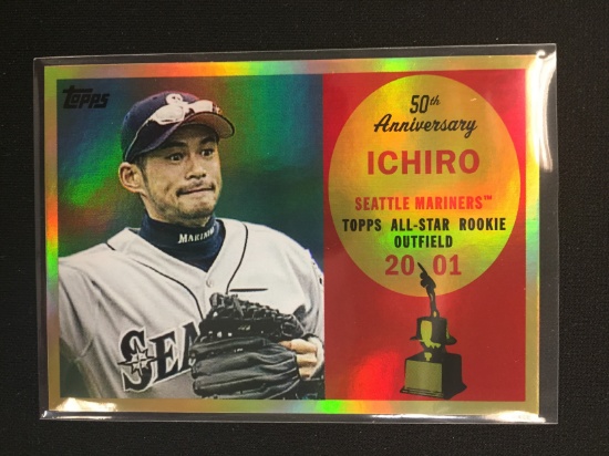 2008 Topps Anniversary Gold Refractor Ichiro Suzuki Mariners /99