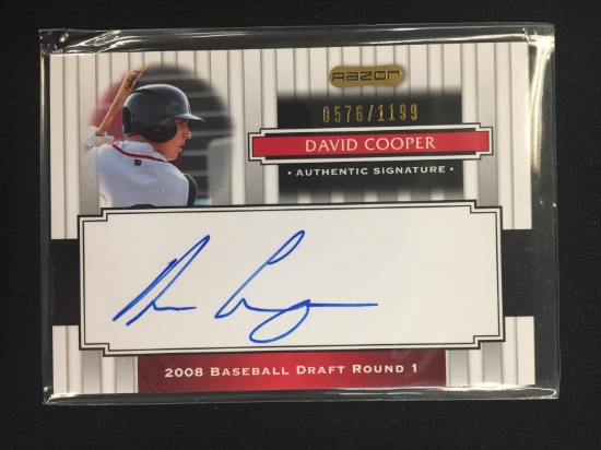 2008 Razor David Cooper Rookie Autograph Card /1199