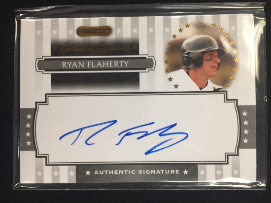 2008 Razor Ryan Flaherty Rookie Autograph Card