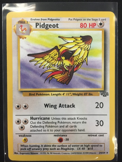 Pokemon Pidgeot Rare Card 24/64